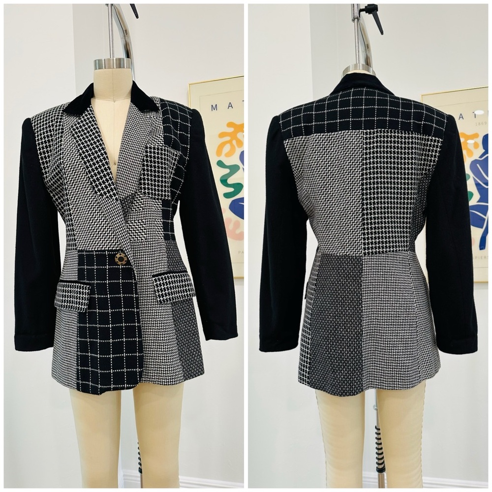 Vintage 90’s Patchwork Blazer - image 1
